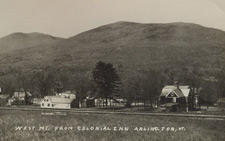 log cabins in the vermont mountains